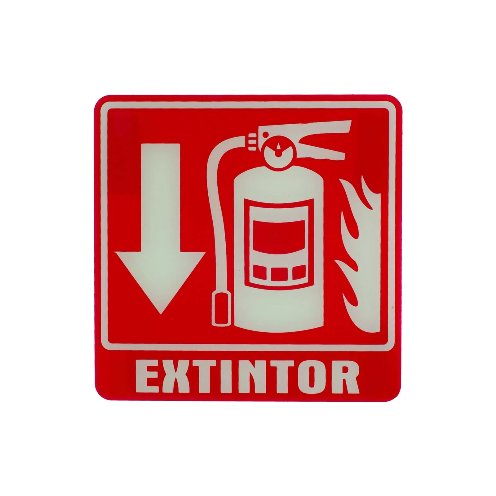 SEÑALAMIENTO DE EXTINTOR  (PARED) 20X25 CM.